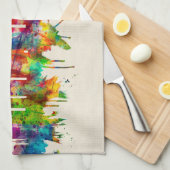 San Diego California Skyline Theedoek (Quarter Fold)