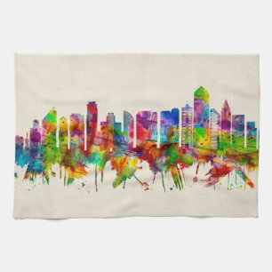 San Diego California Skyline Theedoek