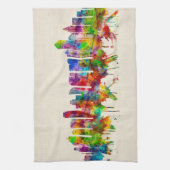 San Diego California Skyline Theedoek (Verticaal)