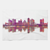 San Diego California Skyline Theedoek (Horizontaal)