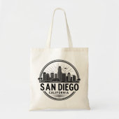 San Diego California Skyline Tote Bag (Voorkant)