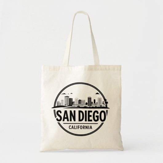 San Diego California Skyline Tote Bag (Voorkant)