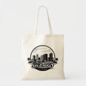 San Diego California Skyline Tote Bag (Voorkant)