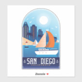 San Diego California Sticker (Vel)