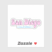 San Diego California Sticker (Vel)