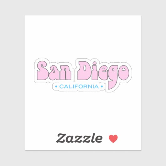 San Diego California Sticker (Vel)