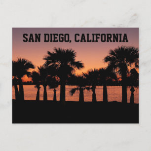 San Diego California Sunset Briefkaart