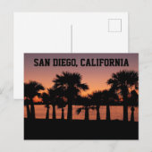San Diego California Sunset Briefkaart (Voorkant / Achterkant)