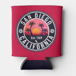 San Diego California Sunset Vacation Souvenirs Blikjeskoeler
