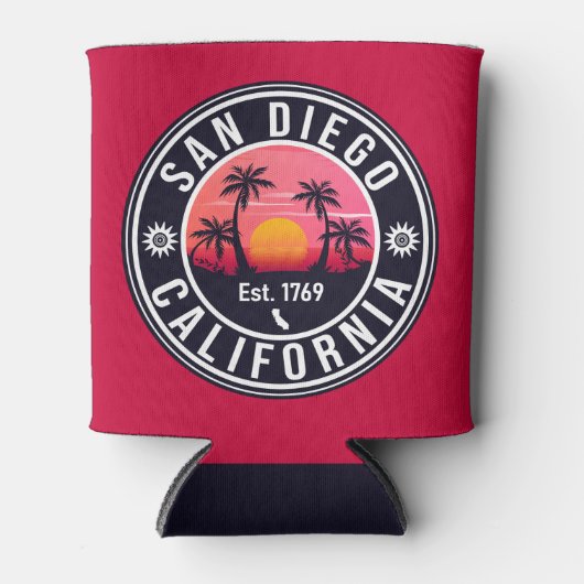 San Diego California Sunset Vacation Souvenirs Blikjeskoeler (Voorkant)