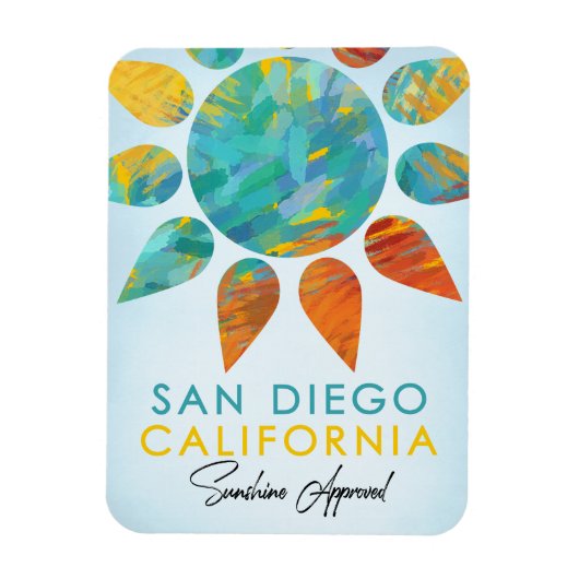 San Diego California Sunshine Travel Magneet (Verticaal)