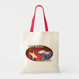 San Diego California surfer golft kunsttas voor he Tote Bag