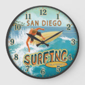San Diego California Surfing Grote Klok (Voorkant)