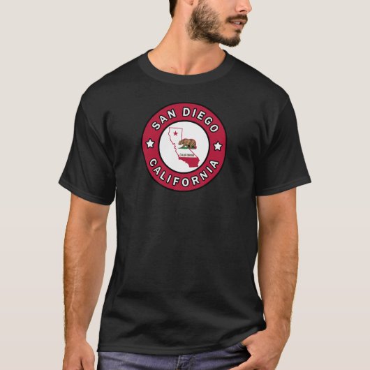 San Diego California T-shirt (Voorkant)