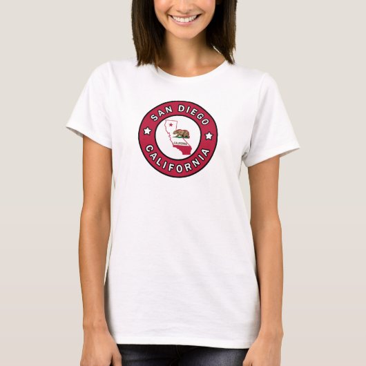 San Diego California T-shirt (Voorkant)
