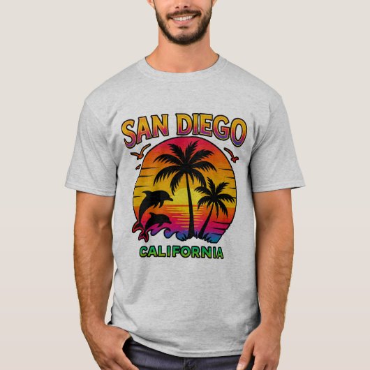 San Diego, California T-shirt (Voorkant)