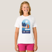 San Diego California T-shirt (Voorkant volledig)