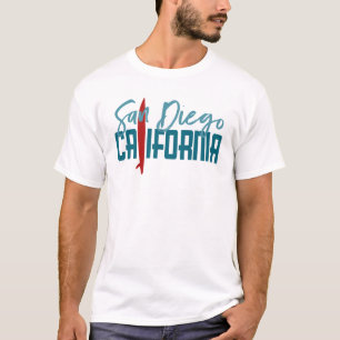 San Diego California T-shirt - Surfboard