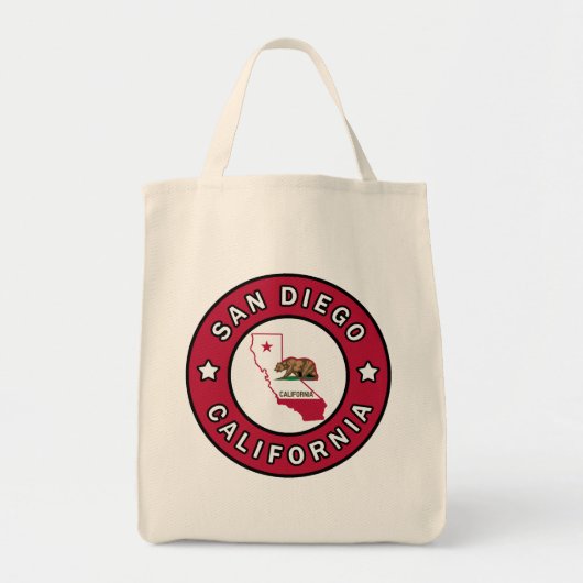 San Diego California Tote Bag (Voorkant)
