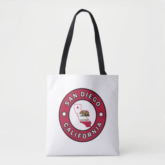 San Diego California Tote Bag (Voorkant)