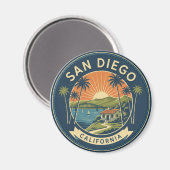 San Diego California Travel Magneet (Voorkant / Achterkant)