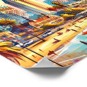 San Diego California Travel Plaatsen waterverf Poster (Hoek)