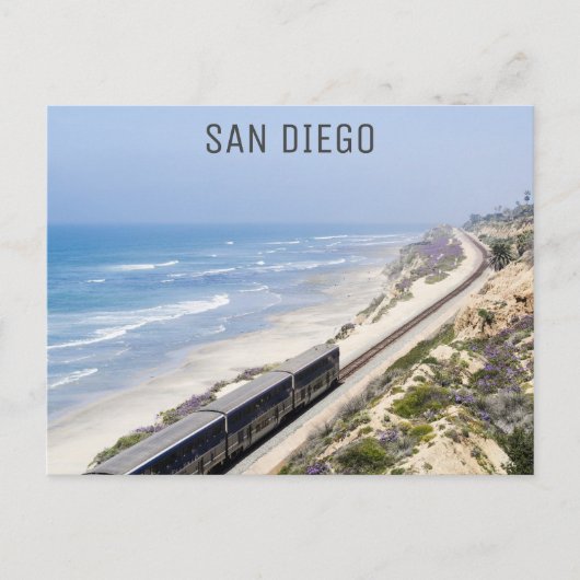 San Diego California trein reizen foto Briefkaart (Voorkant)