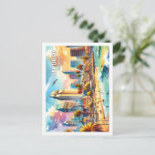 San Diego California USA Famous Place waterverf Briefkaart (Staand voorkant)