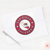 San Diego California Vierkante Sticker (Envelop)