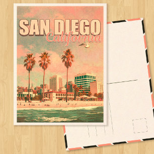 San Diego California Vintage Souvenirs jaren 1950 Briefkaart