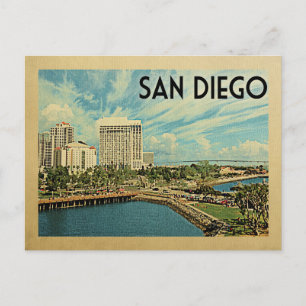 San Diego California Vintage Travel Briefkaart