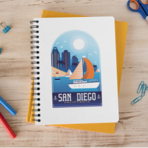 San Diego California Vintage Travel Notitieboek