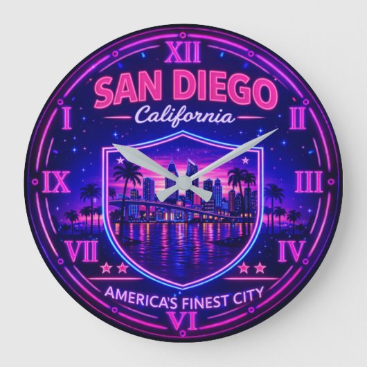 San Diego California Waterfront Grote Klok (Voorkant)