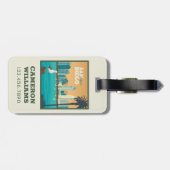 San Diego, Californië Bagagelabel (Achterkant horizontaal)