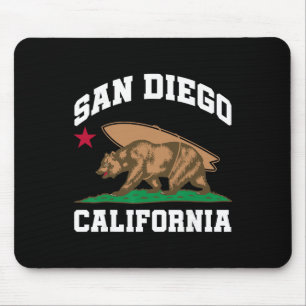 San Diego Californië Beer Surfen Surfer Muismat