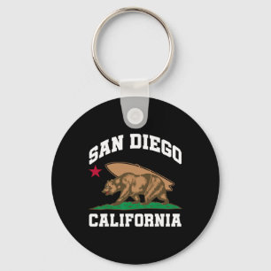 San Diego Californië Beer Surfen Surfer Sleutelhanger