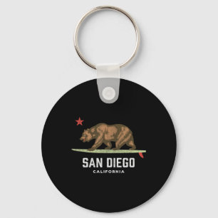 San Diego Californië Beer Surfing Boys Gir Sleutelhanger