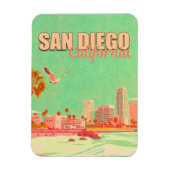 San Diego Californië Binnenstad Souvenirs 1950s Magneet (Verticaal)