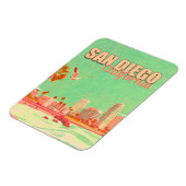 San Diego Californië Binnenstad Souvenirs 1950s Magneet (Linkerzijde)