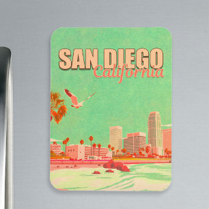 San Diego Californië Binnenstad Souvenirs 1950s Magneet