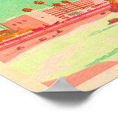 San Diego Californië Binnenstad Souvenirs 1950s Poster (Hoek)