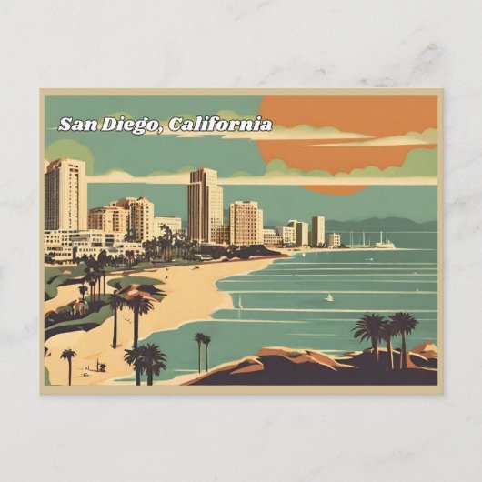 San Diego, Californië Briefkaart (Voorkant)