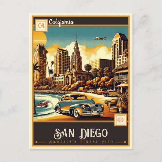 San Diego, Californië |  Briefkaart (Voorkant)