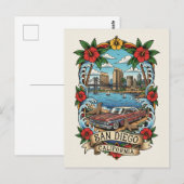 San Diego Californië Briefkaart (Voorkant / Achterkant)