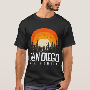 San Diego Californië CA  Retro 70er 80er 90er T-shirt