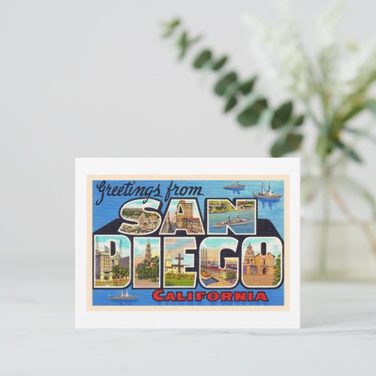 San Diego Californië  groot Briefkaart (Staand voorkant)