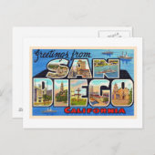 San Diego Californië  groot Briefkaart (Voorkant / Achterkant)