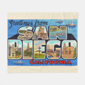 San Diego Californië  groot Briefkaart Fleece Deken (Voorkant (Horizontaal))