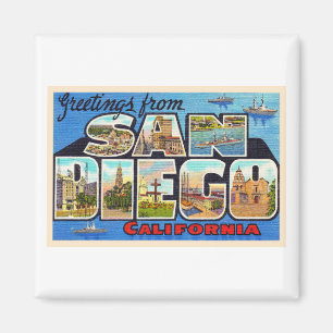 San Diego Californië  groot Briefkaart Magneet