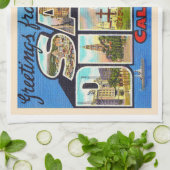 San Diego Californië groot Briefkaart Theedoek (Gevouwen)